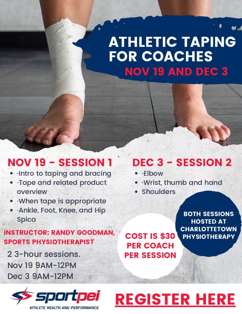 v2 athletic taping for coaches - poster (2)